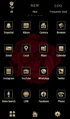 Red Rose Theme +HOME android App screenshot 1